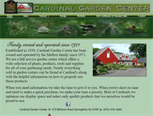 Tablet Screenshot of cardinalgardencenter.net